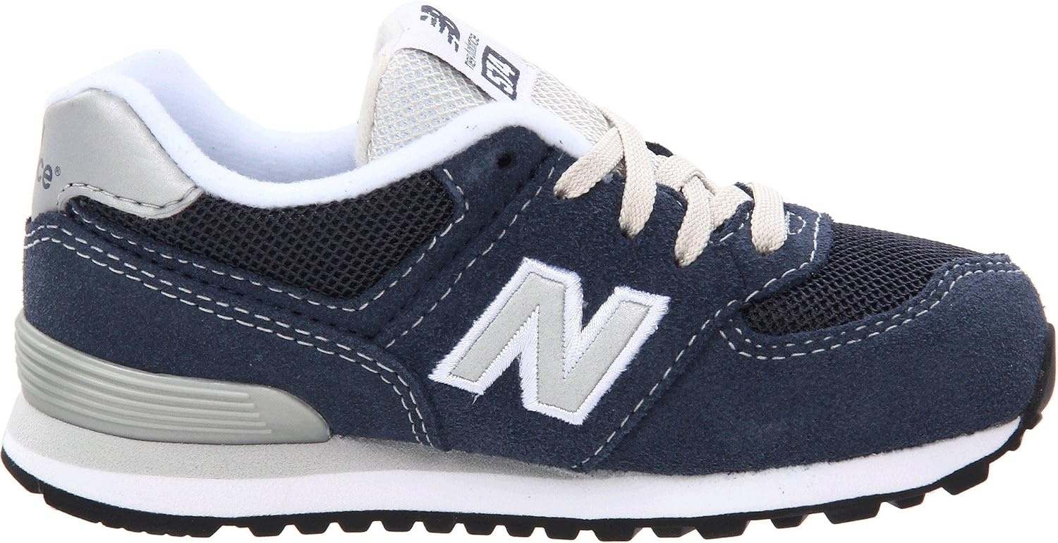 image:imageNew Balance Kids 574 V1 LaceUp Sneakers Casual ShoesNavySilver