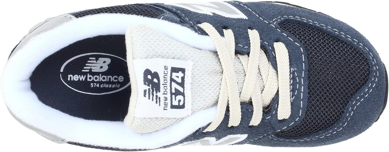 image:imageNew Balance Kids 574 V1 LaceUp Sneakers Casual ShoesNavySilver
