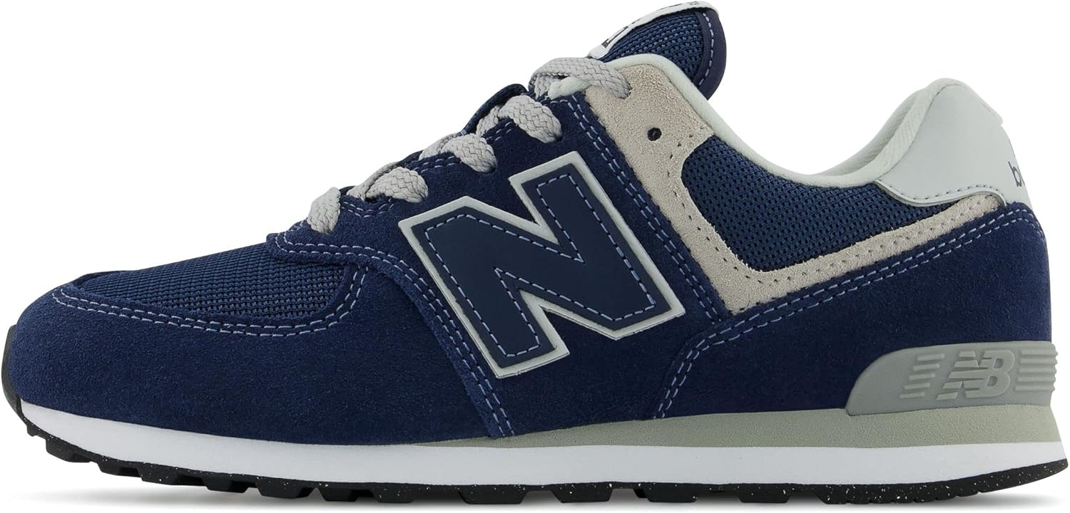 image:imageNew Balance Kids 574 V1 LaceUp Sneakers Casual ShoesNavyWhite