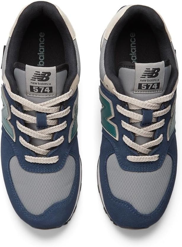 image:imageNew Balance Kids 574 V1 LaceUp Sneakers Casual ShoesNb NavySlate Gray