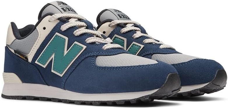 image:imageNew Balance Kids 574 V1 LaceUp Sneakers Casual ShoesNb NavySlate Gray