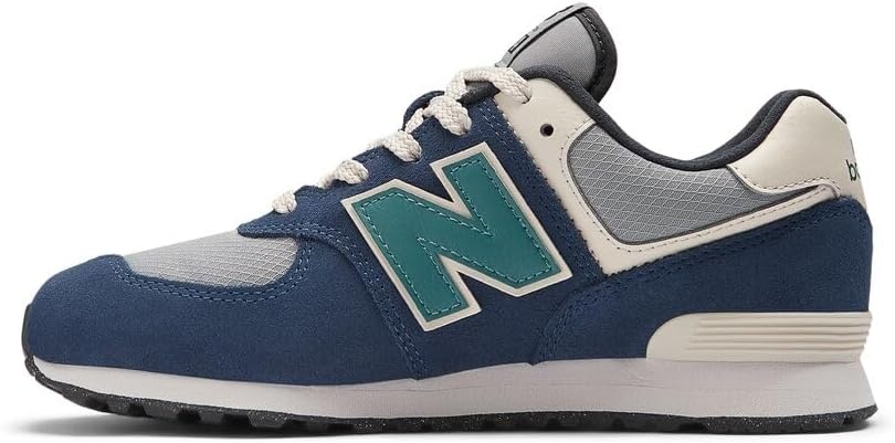 image:imageNew Balance Kids 574 V1 LaceUp Sneakers Casual ShoesNb NavySlate Gray