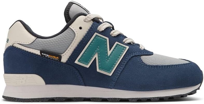 image:imageNew Balance Kids 574 V1 LaceUp Sneakers Casual ShoesNb NavySlate Gray