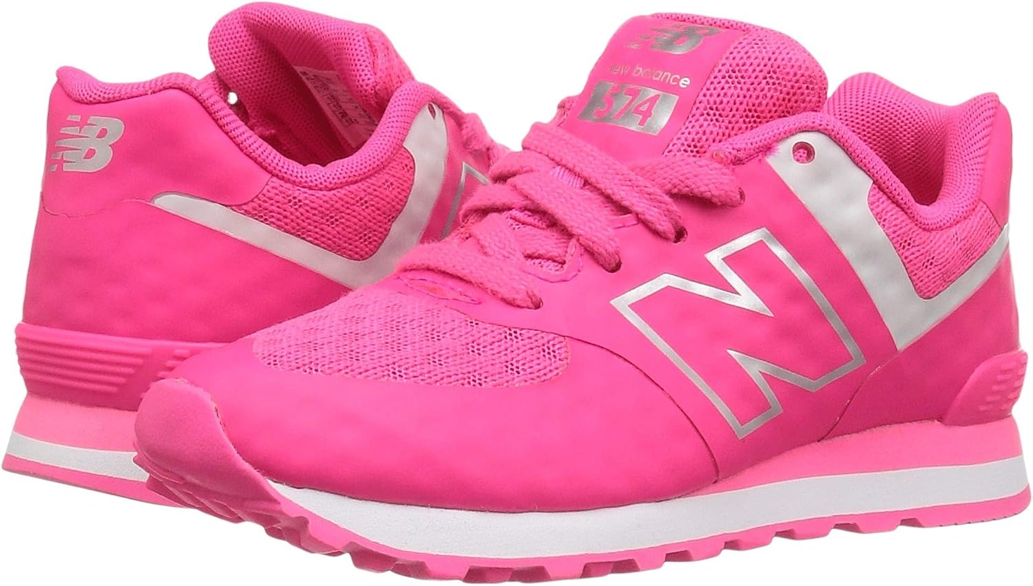 image:imageNew Balance Kids 574 V1 LaceUp Sneakers Casual ShoesPink