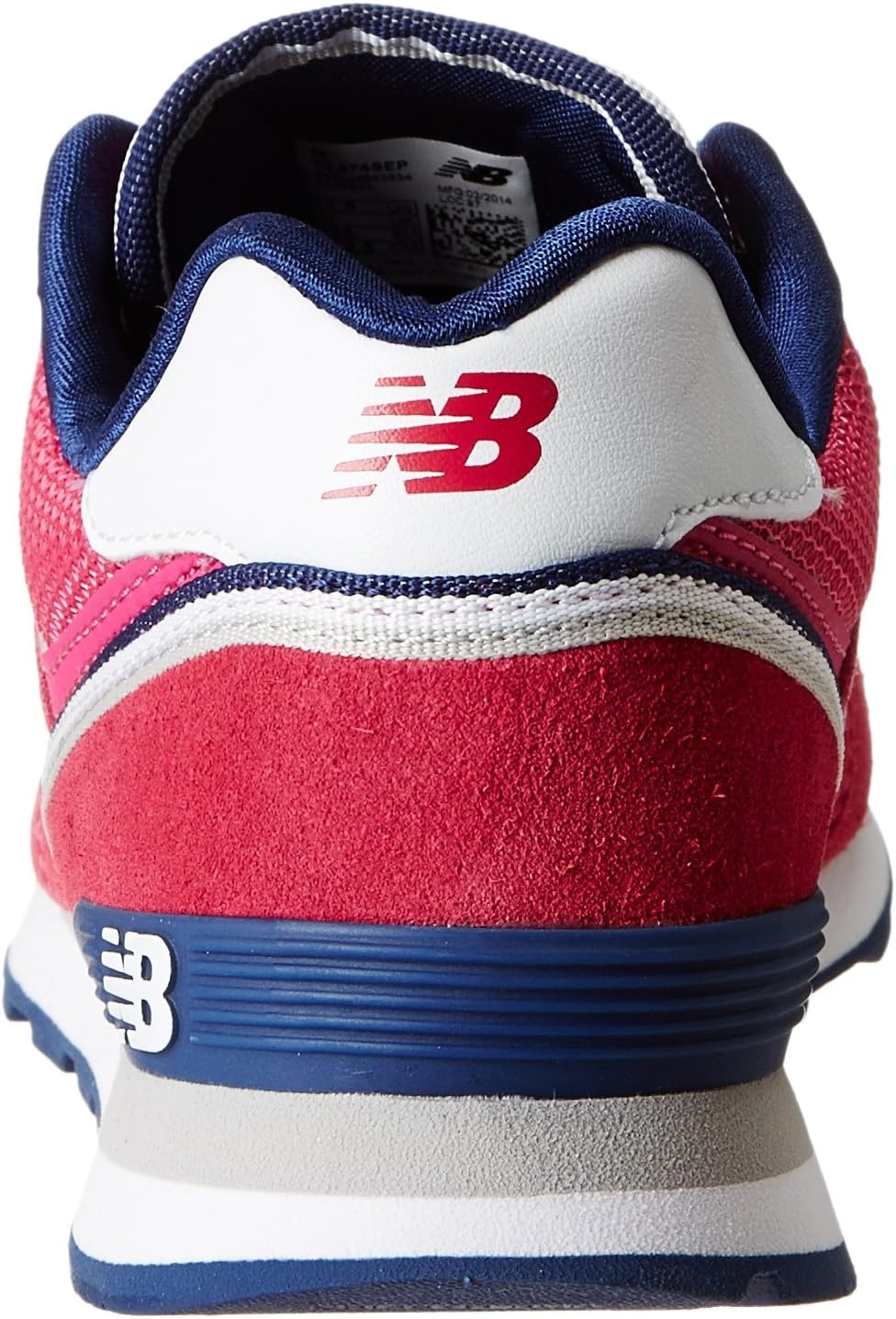 image:imageNew Balance Kids 574 V1 LaceUp Sneakers Casual ShoesPinkNavy
