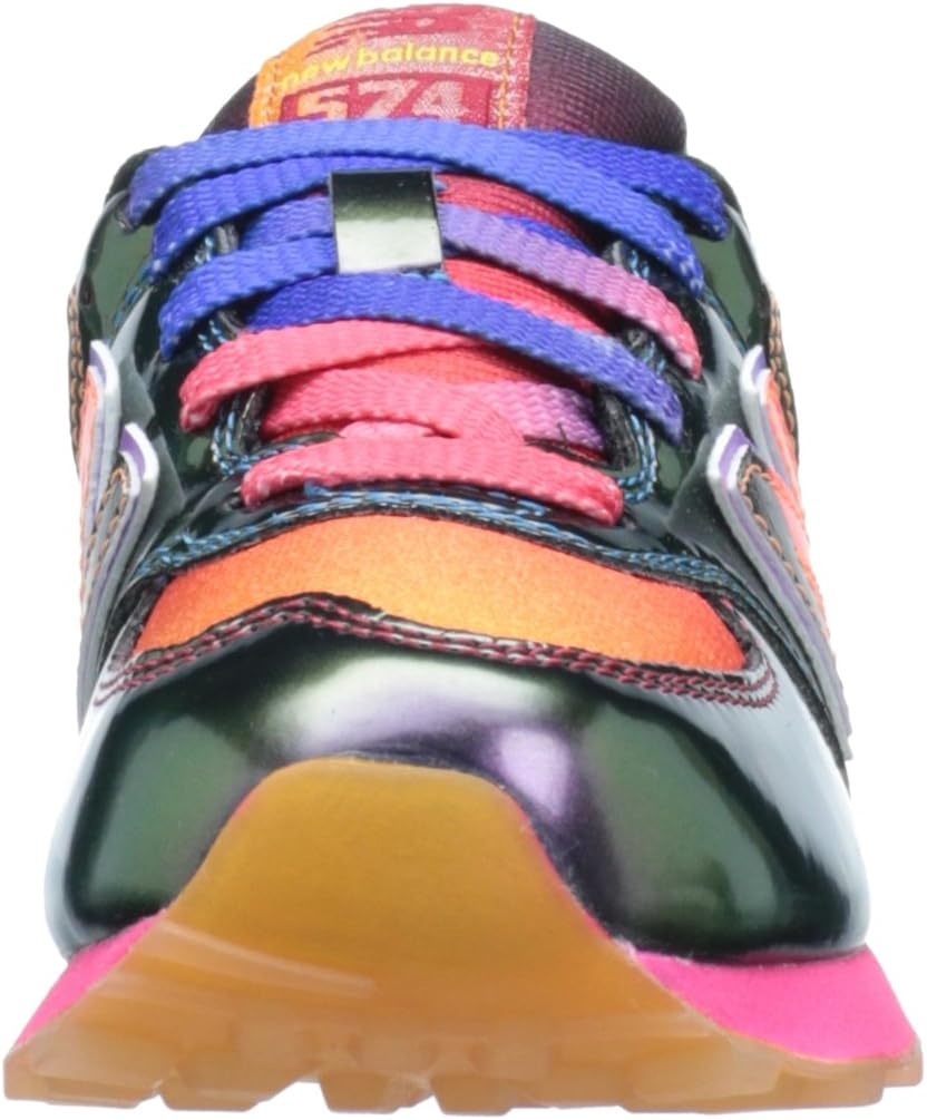 image:imageNew Balance Kids 574 V1 LaceUp Sneakers Casual ShoesRainbowBlack
