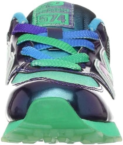 image:imageNew Balance Kids 574 V1 LaceUp Sneakers Casual ShoesRainbowNavy