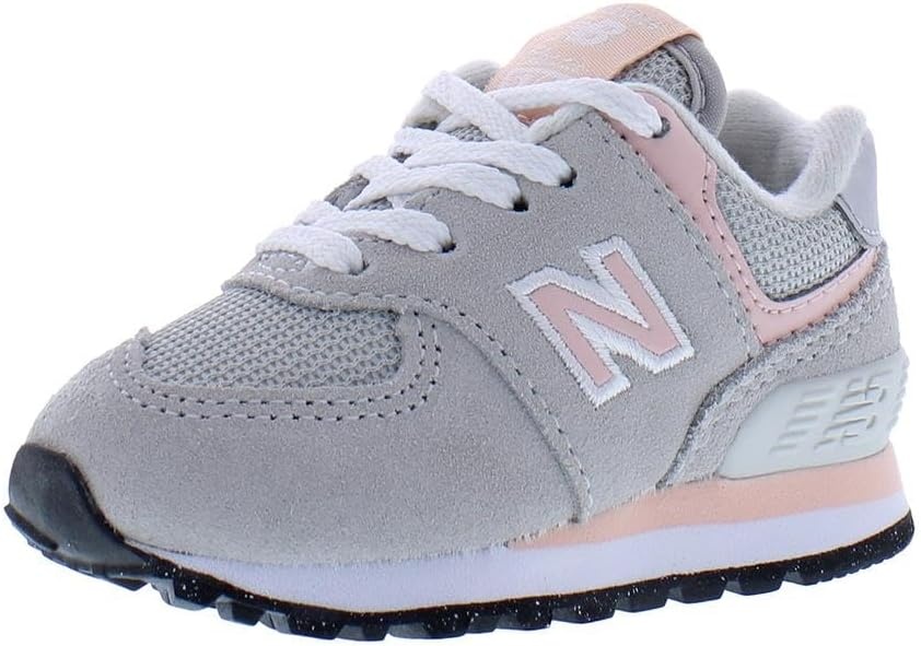 image:imageNew Balance Kids 574 V1 LaceUp Sneakers Casual ShoesRaincloudPink Haze