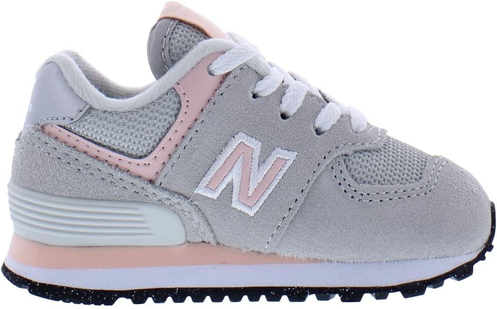 image:imageNew Balance Kids 574 V1 LaceUp Sneakers Casual ShoesRaincloudPink Haze