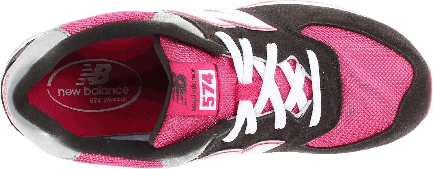 image:imageNew Balance Kids 574 V1 LaceUp Sneakers Casual ShoesRavenpink