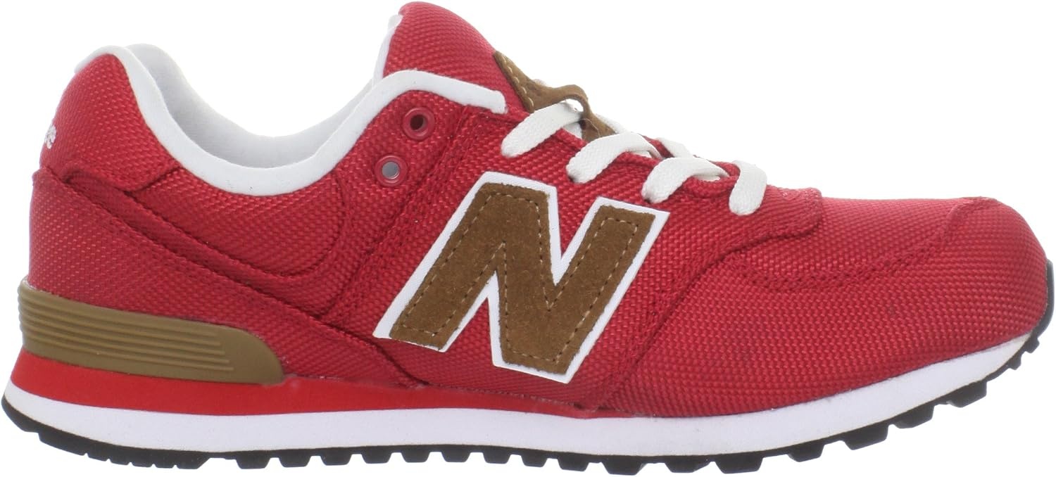 image:imageNew Balance Kids 574 V1 LaceUp Sneakers Casual ShoesRedBrown