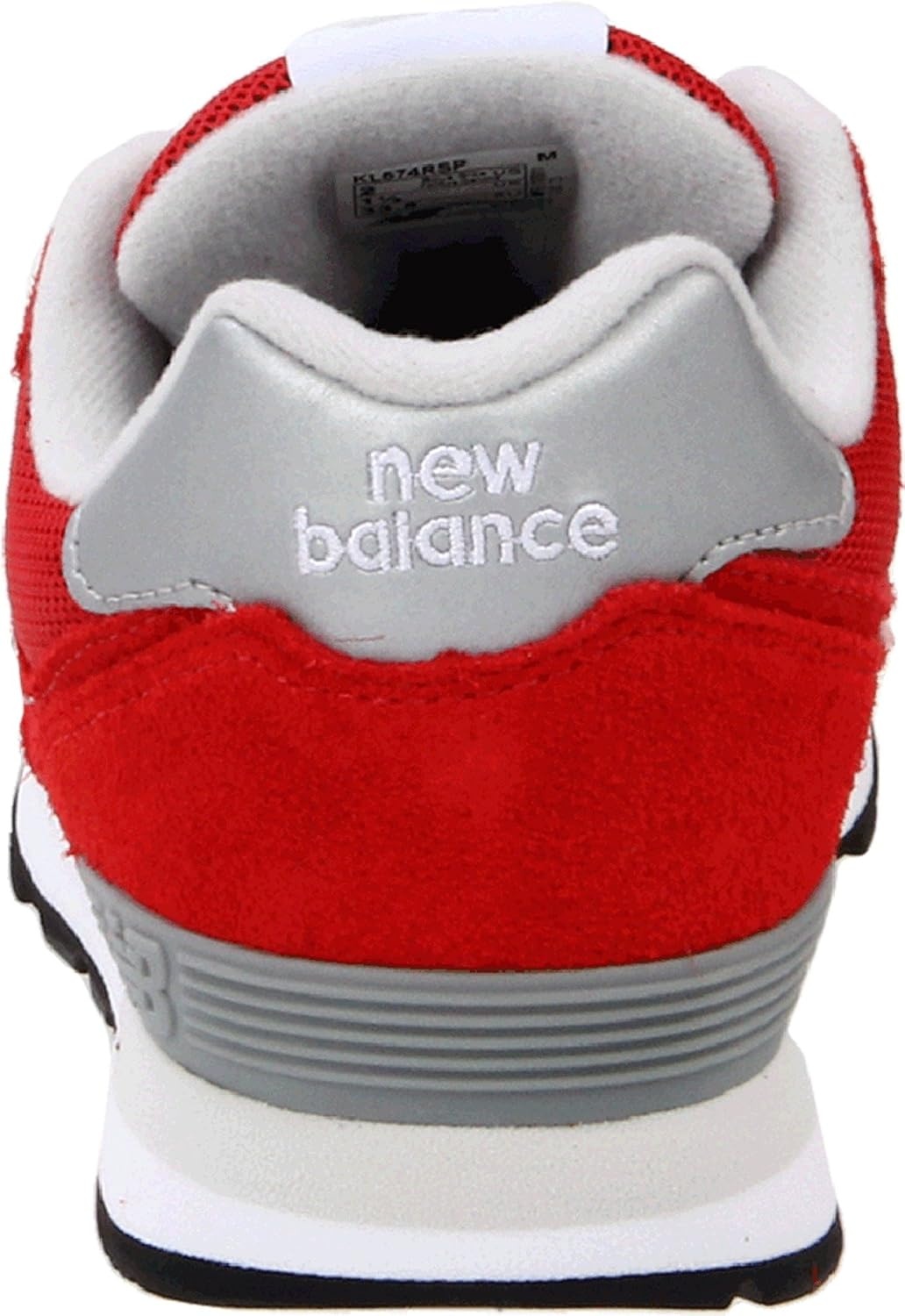 image:imageNew Balance Kids 574 V1 LaceUp Sneakers Casual ShoesRedSilver