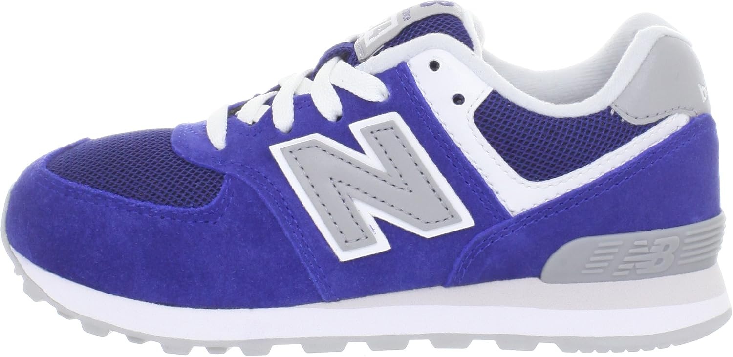 image:imageNew Balance Kids 574 V1 LaceUp Sneakers Casual ShoesSilverBlue