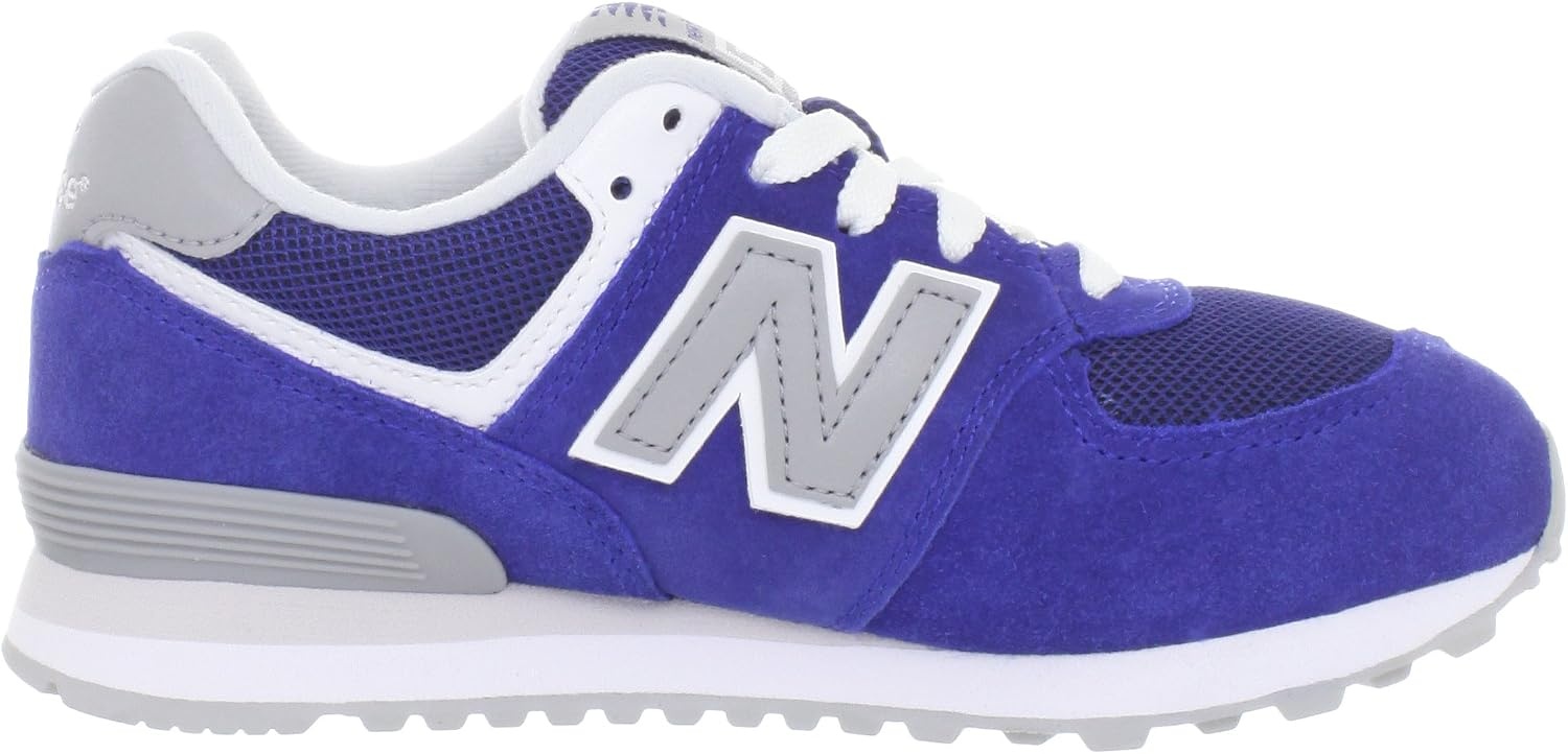 image:imageNew Balance Kids 574 V1 LaceUp Sneakers Casual ShoesSilverBlue