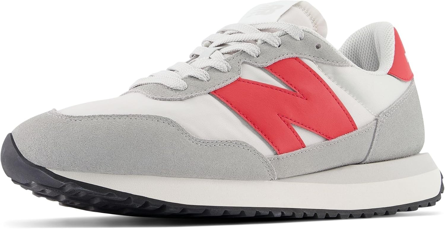 image:imageNew Balance Mens 237ConcreteGrey MatterTrue Red
