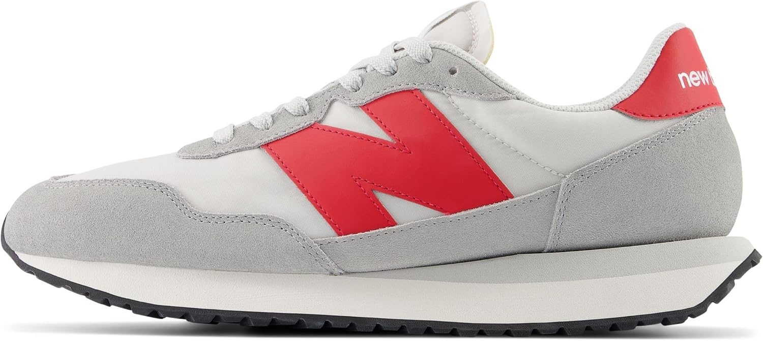 image:imageNew Balance Mens 237ConcreteGrey MatterTrue Red