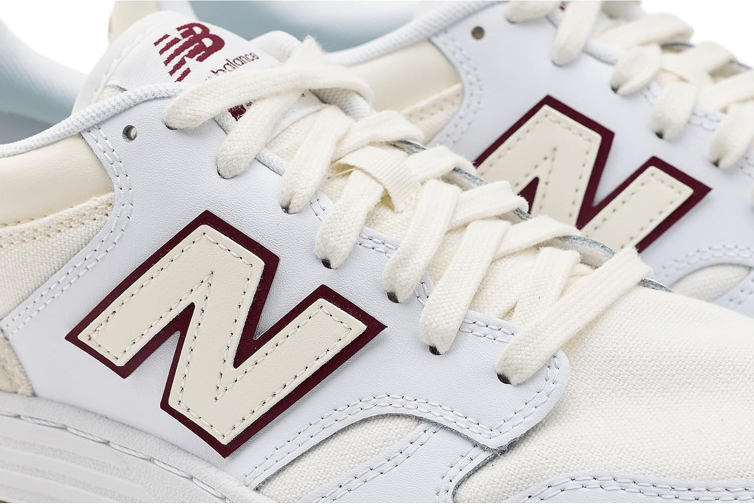 image:imageNew Balance Mens 480 V1 SneakersSea SaltClassic Crimson