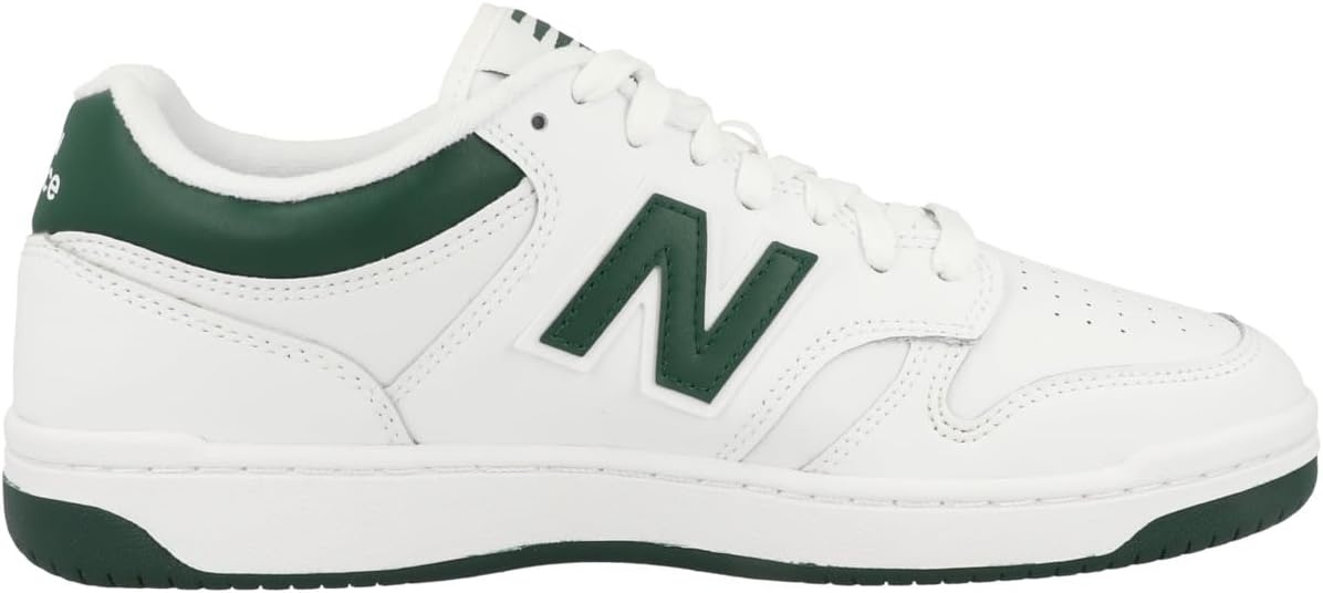 image:imageNew Balance Mens 480 V1 SneakersWhiteNightwatch GreenLight Aluminum