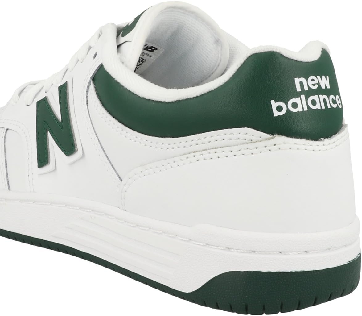 image:imageNew Balance Mens 480 V1 SneakersWhiteNightwatch GreenLight Aluminum
