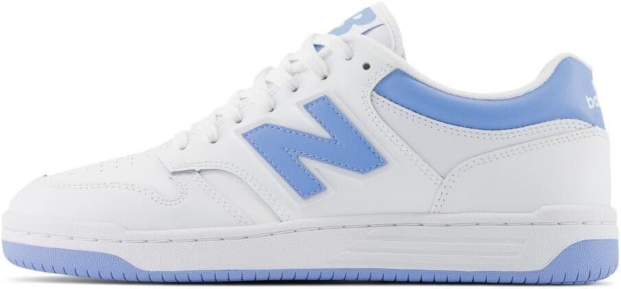 image:imageNew Balance Mens 480 V1 SneakersWhiteTeam CarolinaLight Aluminum