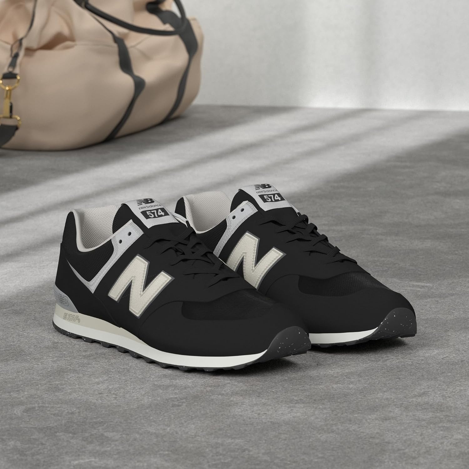 image:imageNew Balance Mens 574 Vulc SneakersBlackGrey