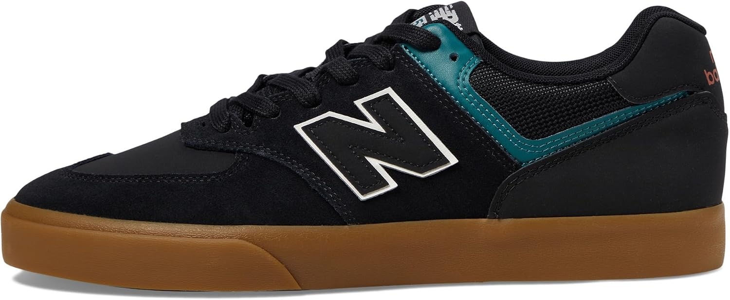 image:imageNew Balance Mens 574 Vulc SneakersBlackVintage Teal