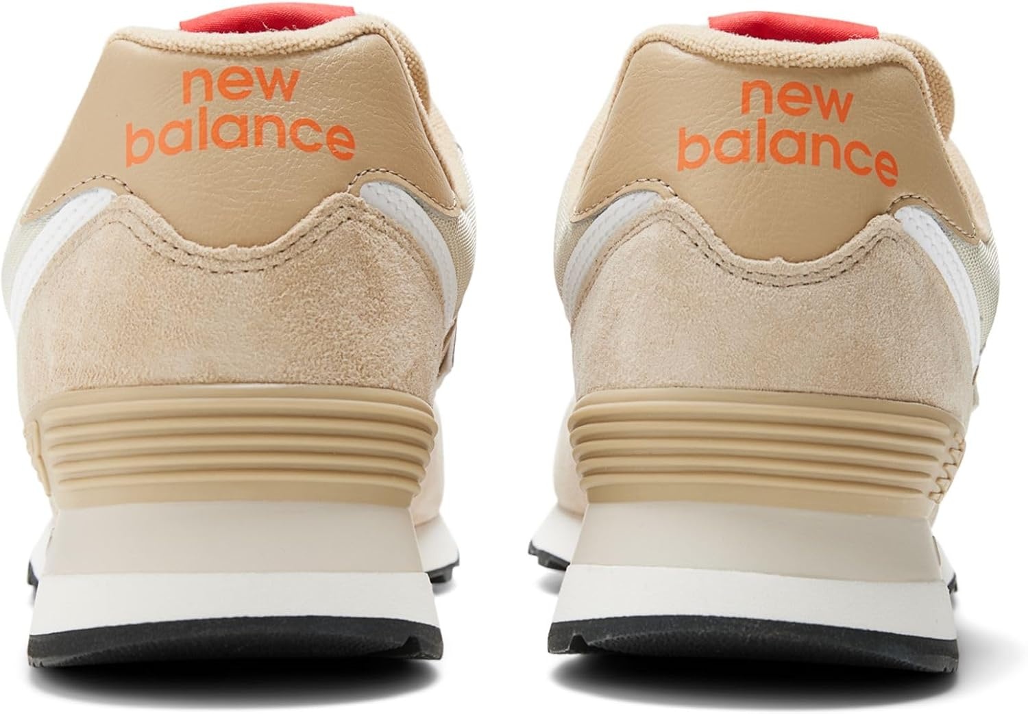 image:imageNew Balance Mens 574 Vulc SneakersBoneOrange