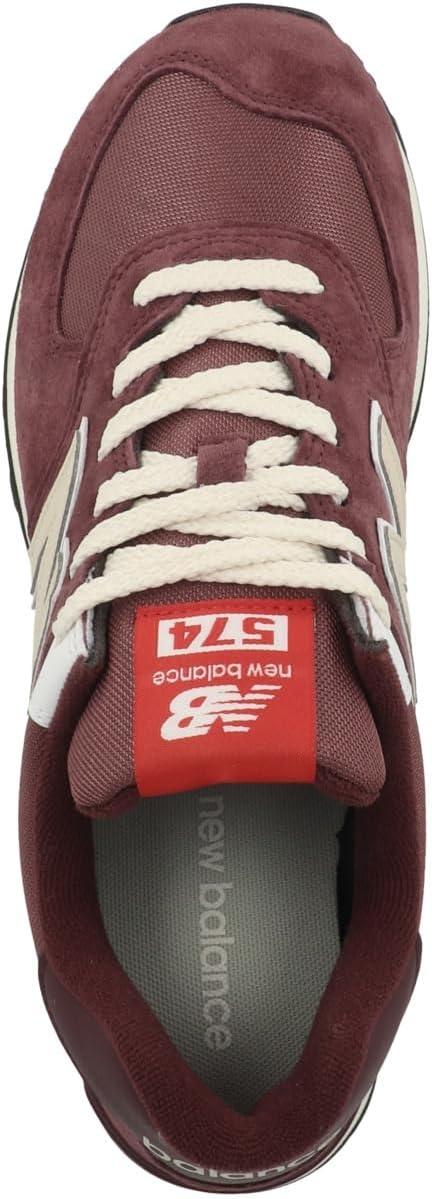 image:imageNew Balance Mens 574 Vulc SneakersMaroonGrey