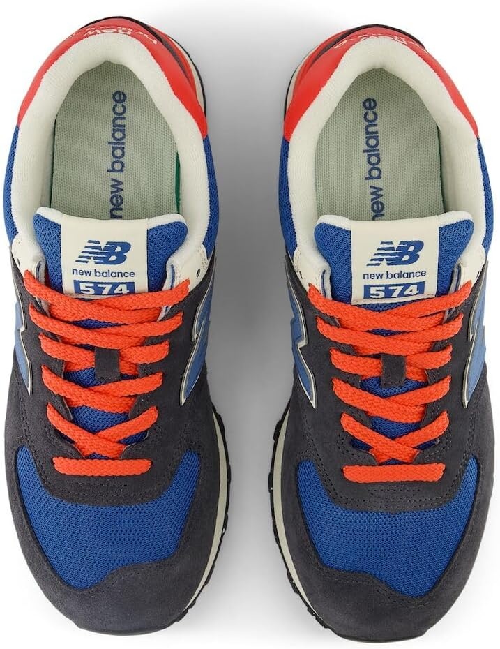image:imageNew Balance Mens 574 Vulc SneakersPhantomBlue AgateBlast Red