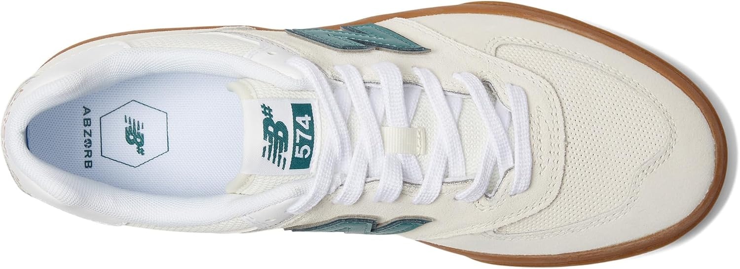 image:imageNew Balance Mens 574 Vulc SneakersSea SaltVintage Teal