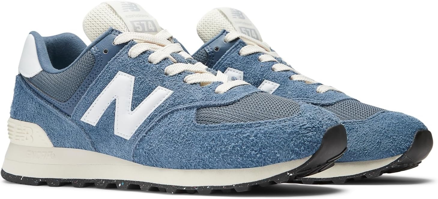 image:imageNew Balance Mens 574 Vulc SneakersVintage IndigoWhiteAngora