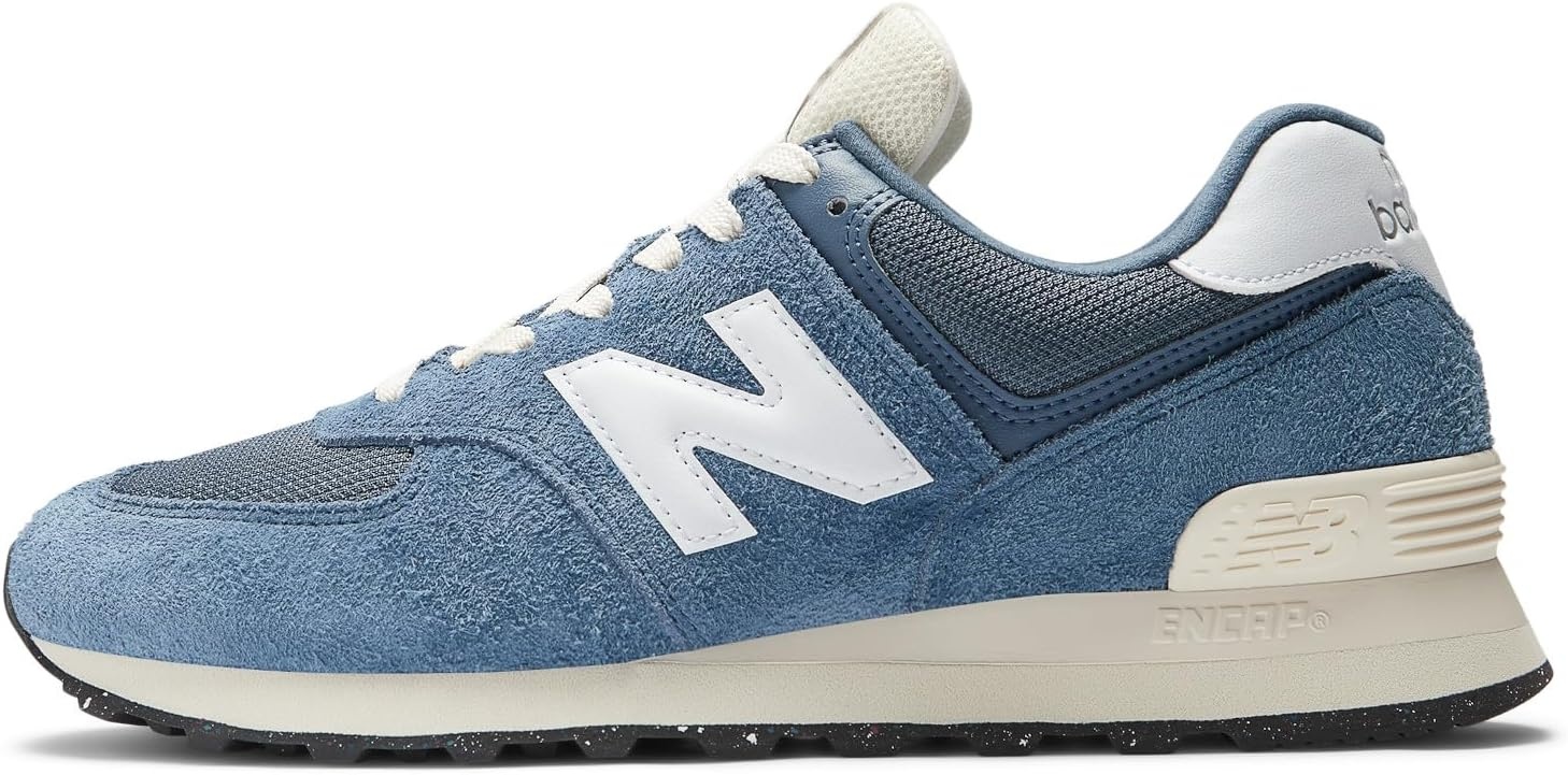 image:imageNew Balance Mens 574 Vulc SneakersVintage IndigoWhiteAngora