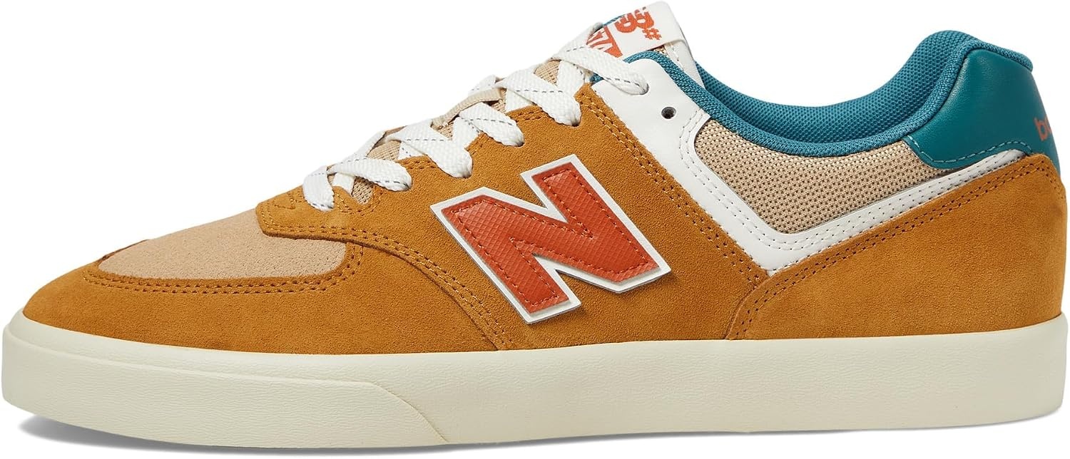 image:imageNew Balance Mens 574 Vulc SneakersWheatVintage Teal
