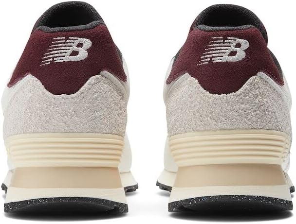 image:imageNew Balance Mens 574 Vulc SneakersWhiteBurgundy