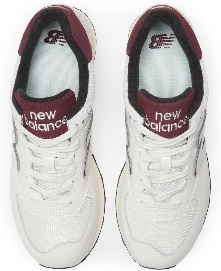 image:imageNew Balance Mens 574 Vulc SneakersWhiteBurgundy