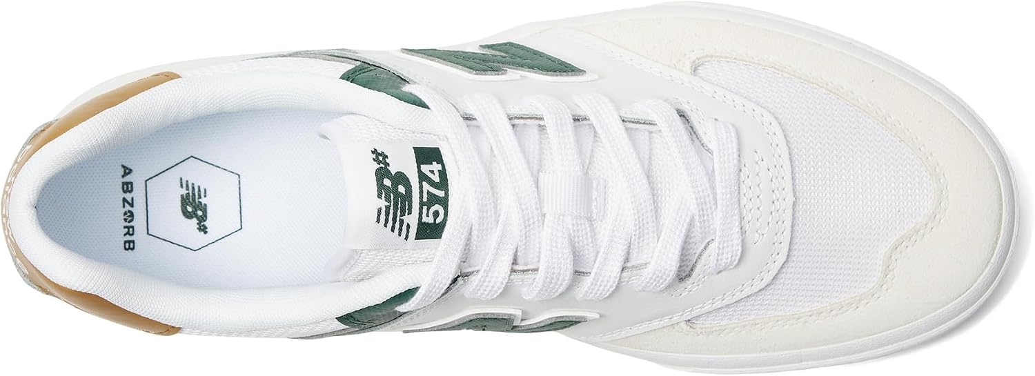 image:imageNew Balance Mens 574 Vulc SneakersWhiteForest