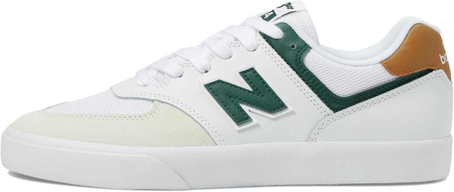 image:imageNew Balance Mens 574 Vulc SneakersWhiteForest