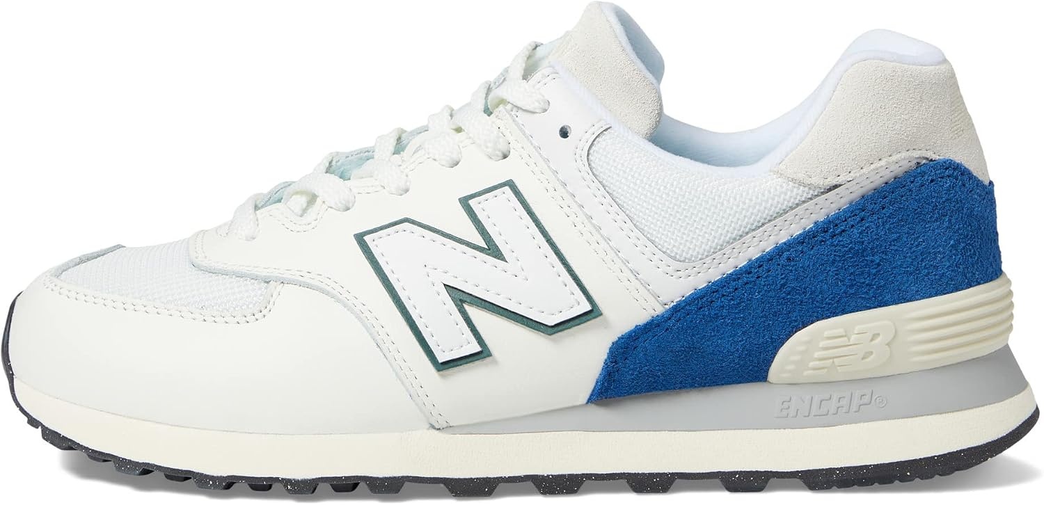 image:imageNew Balance Mens 574 Vulc SneakersWhiteRoyal Blue