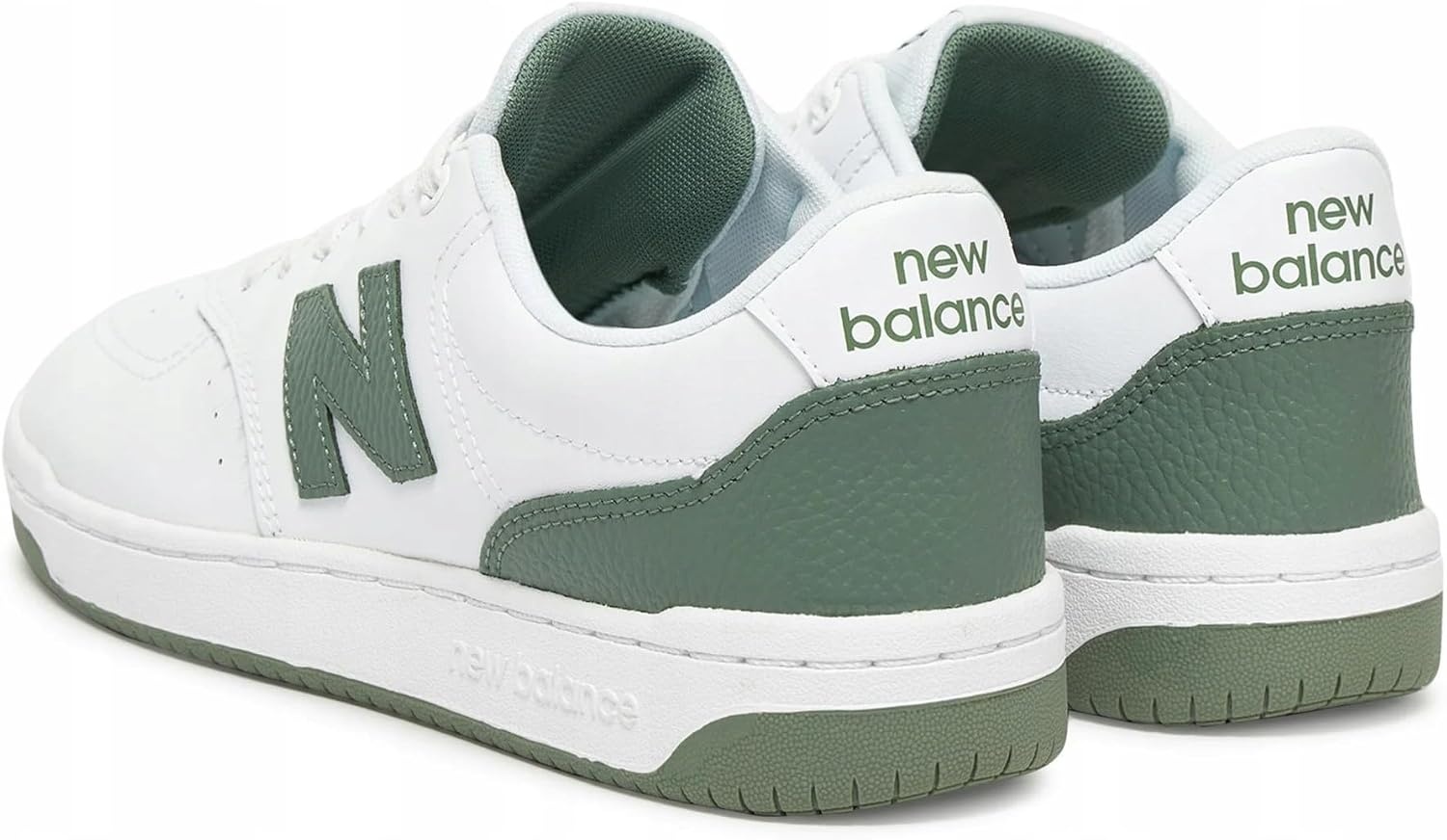 image:imageNew Balance Mens 80 Sneaker Casual ShoesWhiteDark Juniper