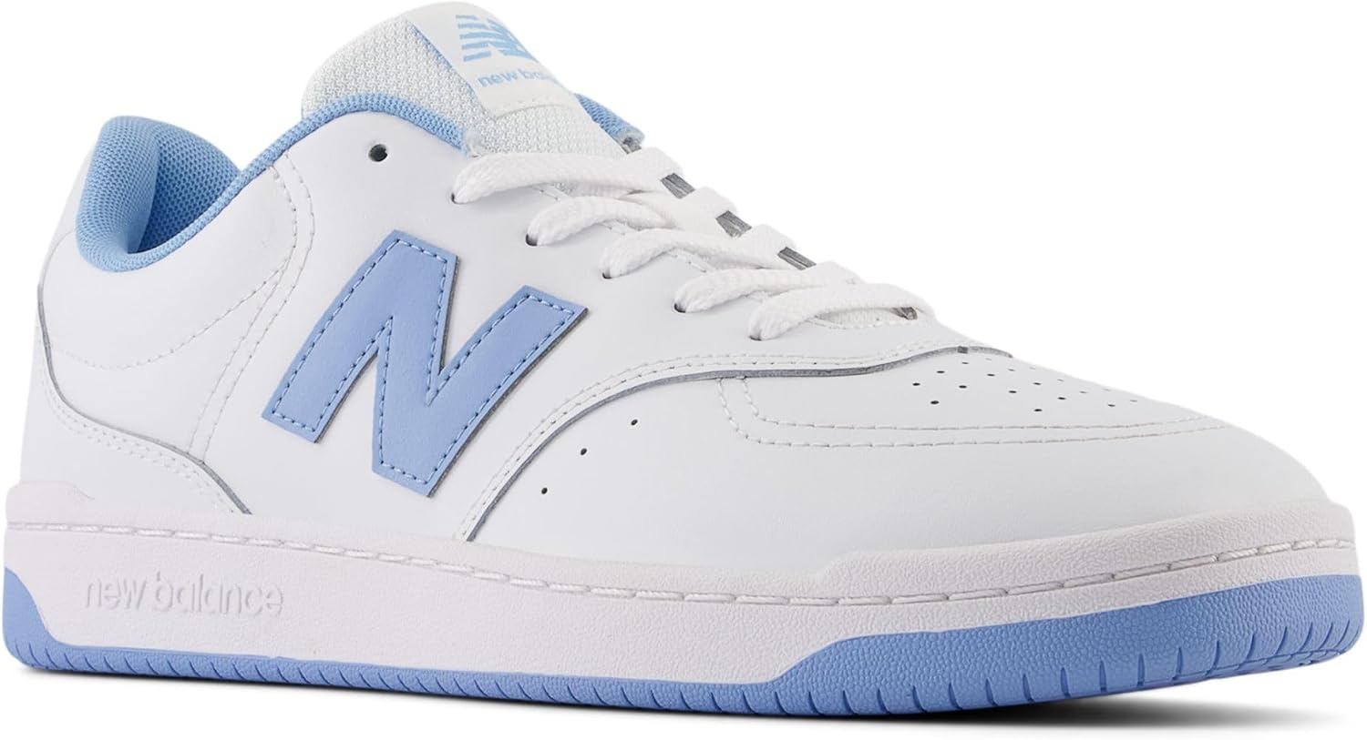 image:imageNew Balance Mens 80 Sneaker Casual ShoesWhiteLight Blue