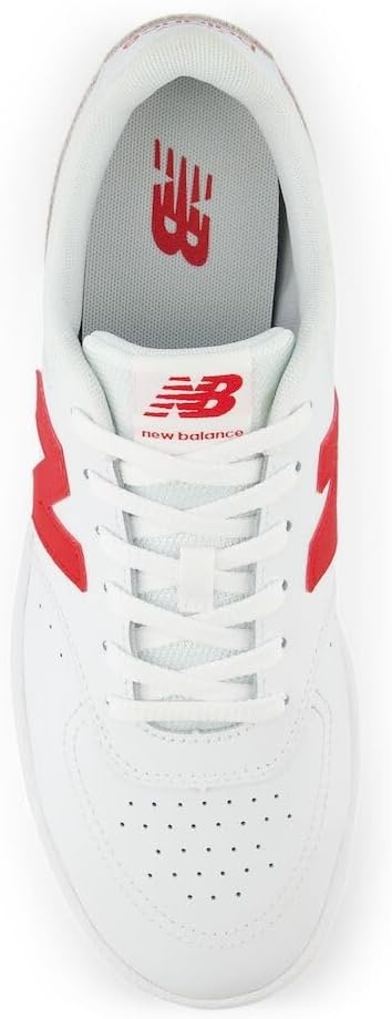 image:imageNew Balance Mens 80 Sneaker Casual ShoesWhiteTeam Red