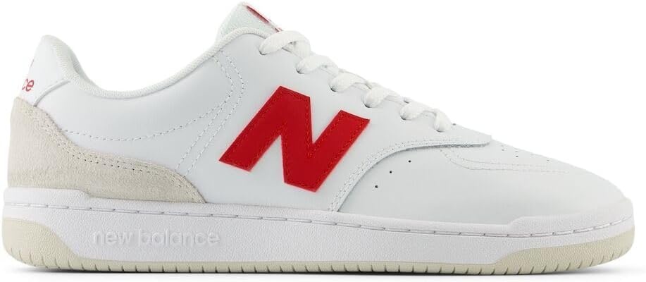 image:imageNew Balance Mens 80 Sneaker Casual ShoesWhiteTeam Red