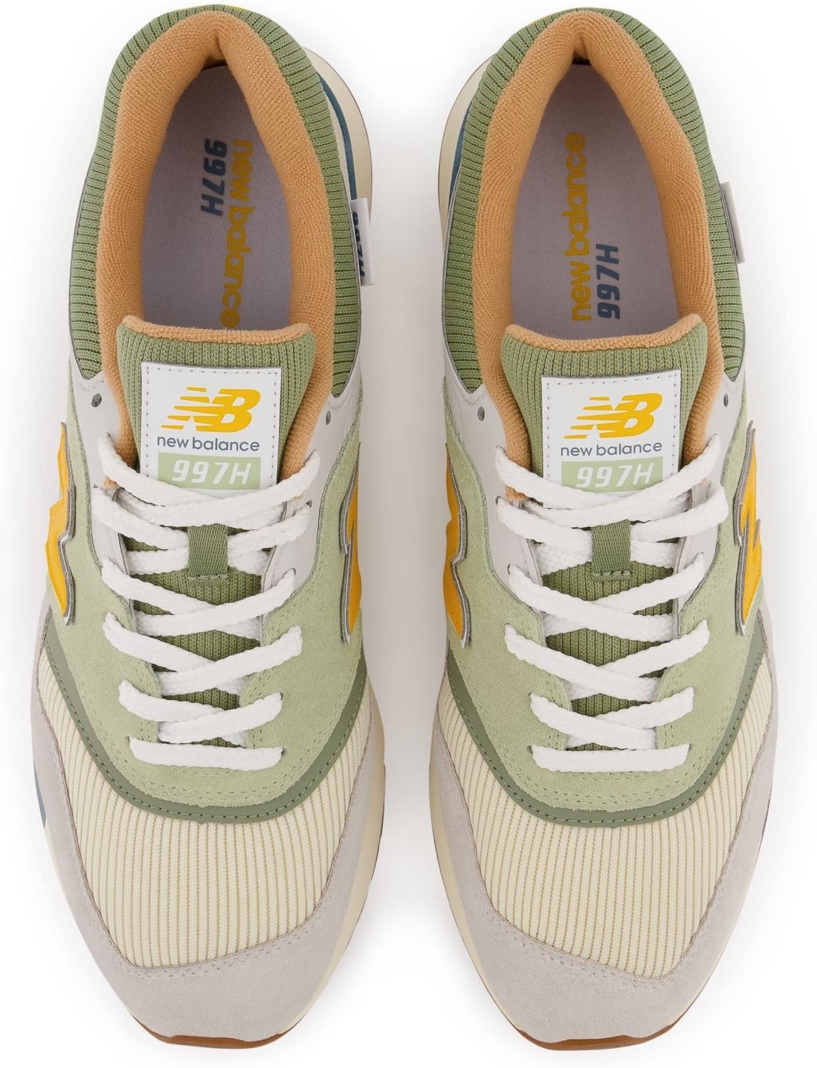 image:imageNew Balance Mens 997H V1 Classic SneakerOlive LeafSunflower