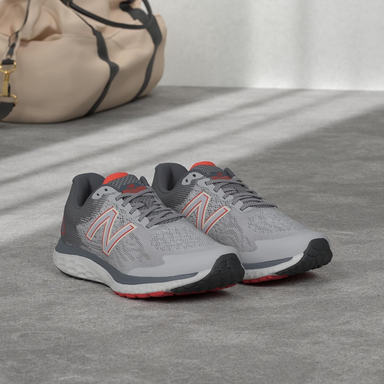 image:imageNew Balance Mens Fresh Foam 680 V7 Running Shoe Casual ShoesGreyGhost PepperBlack