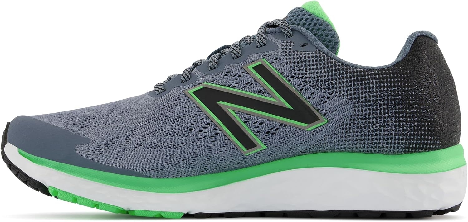 image:imageNew Balance Mens Fresh Foam 680 V7 Running Shoe Casual ShoesOcean GreyBlackVibrant Spring