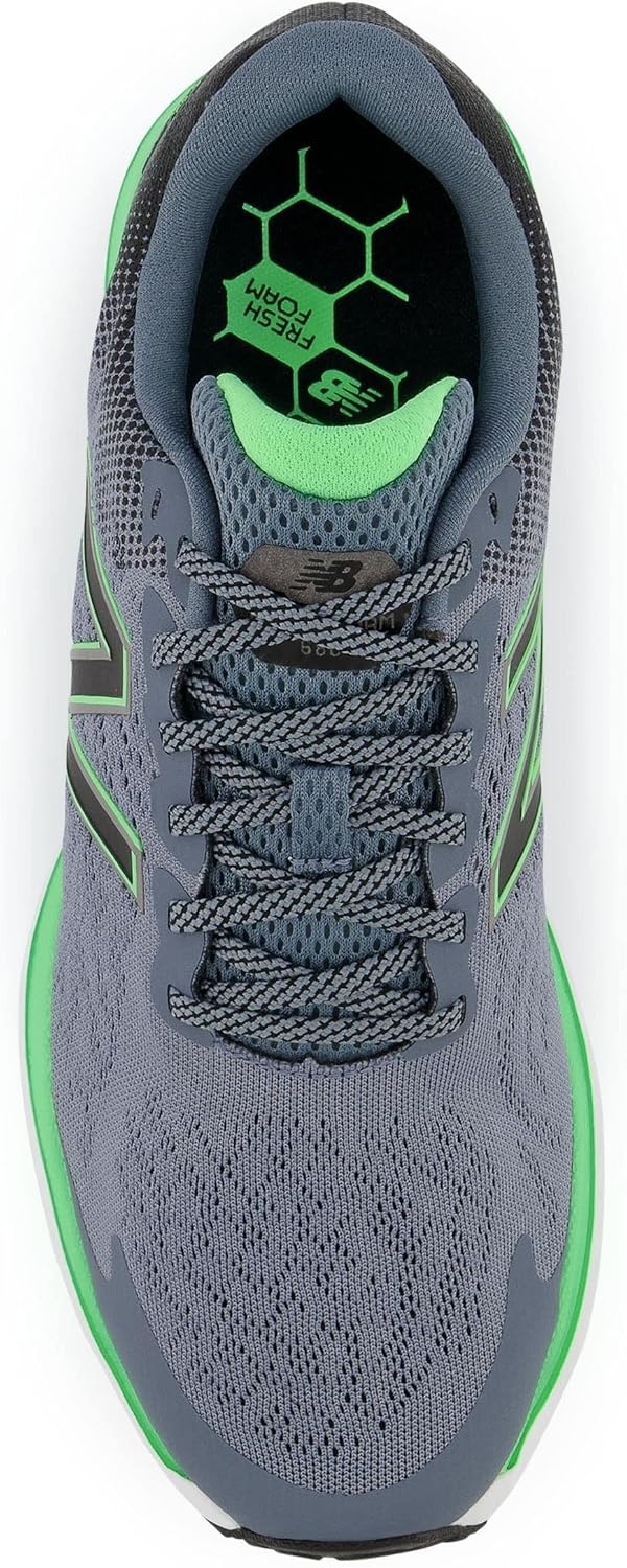 image:imageNew Balance Mens Fresh Foam 680 V7 Running Shoe Casual ShoesOcean GreyBlackVibrant Spring