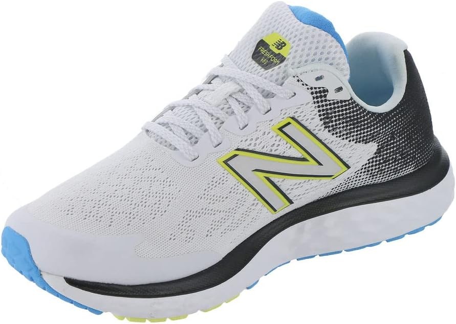 image:imageNew Balance Mens Fresh Foam 680 V7 Running Shoe Casual ShoesWhiteVibrant SkyLemonade