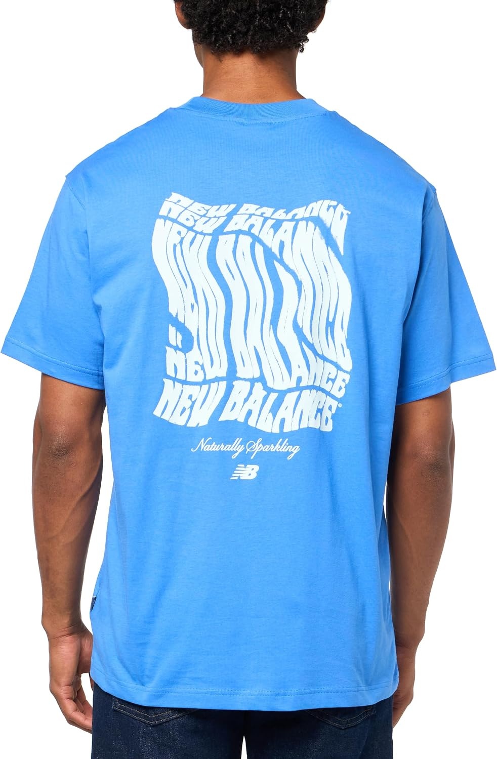 image:imageNew Balance Mens Graphic TShirtBlue Bird Wavey