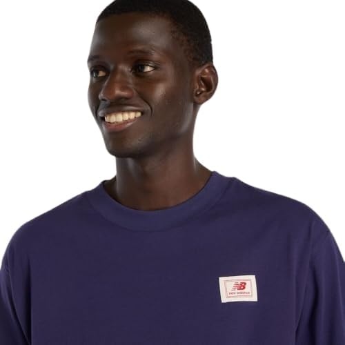 image:imageNew Balance Mens Graphic TShirtBoysenberry Woven Label