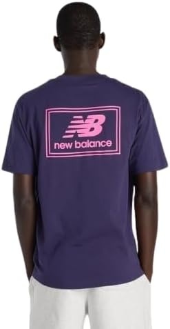 image:imageNew Balance Mens Graphic TShirtBoysenberry Woven Label